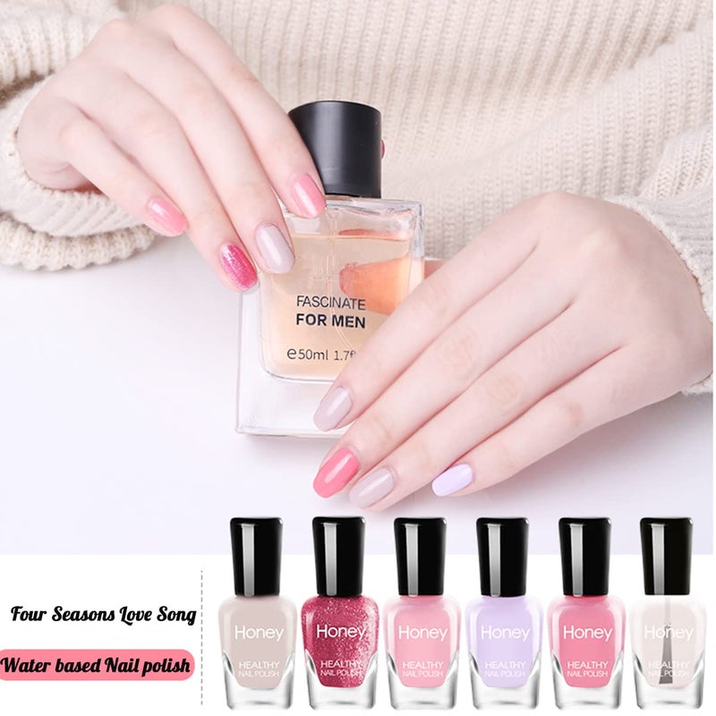 Tophany Non Toxic Nail Polish Set, Easy Peel Off Fast Dry Nail Polish Set for Pack, Eco Friendly & Organic Water Based Nail Polish for Women,Teens,Kids (12 Bottles) - Image 2